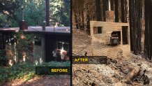Before and After images of Catherine Wilson's residence