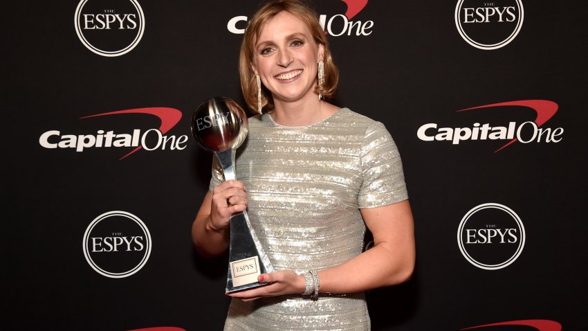 Katie Ledecky attends the 2022 ESPYs at Dolby Theatre on July 20, 2022 in Hollywood, California. (Photo by Alberto E. Rodriguez/Getty Images)