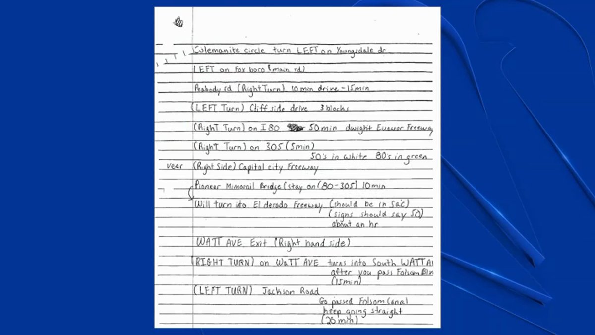 Prime Suspect in Alexis Gabe Disappearance Writes Directions to Where