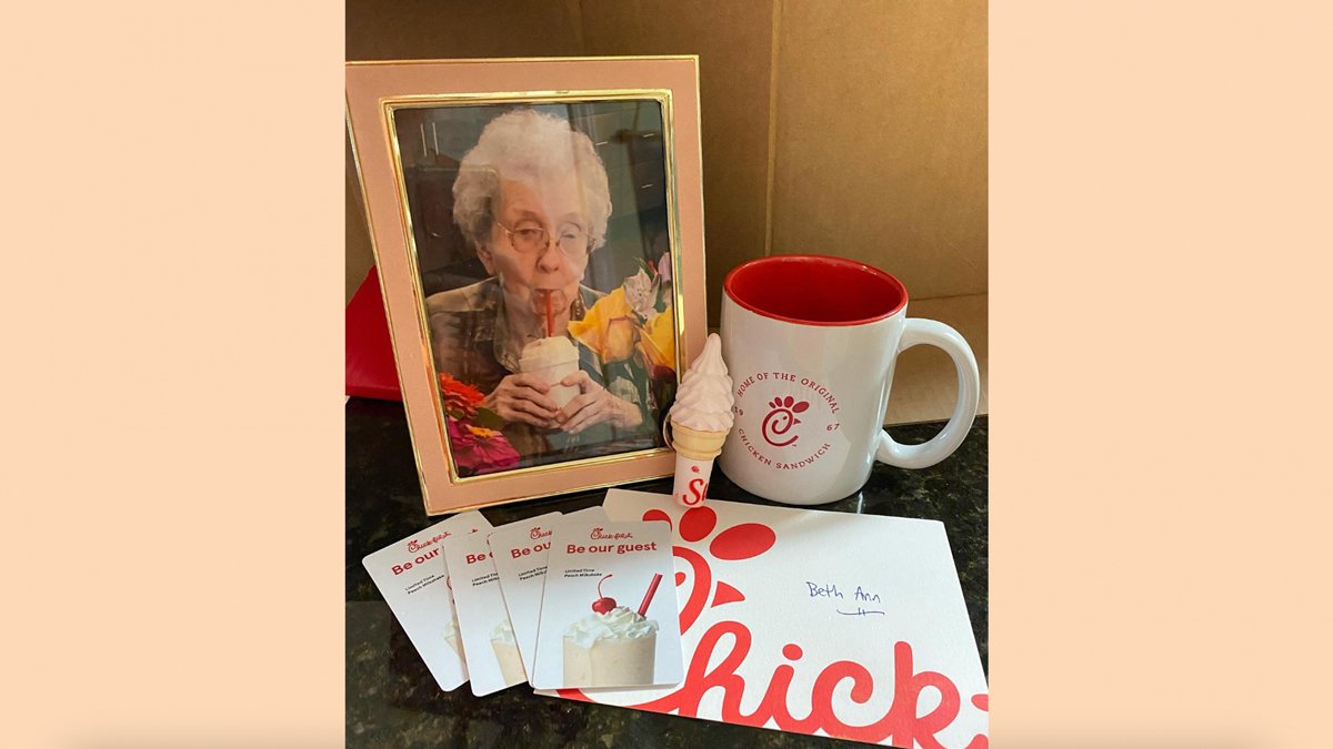 Chick-fil-A's 'Sweet' Gesture to Family of Late Grandmother Who Loved Peach Milkshakes – NBC Bay Area - Vimarsana News