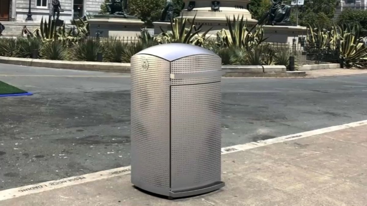 street trash bin