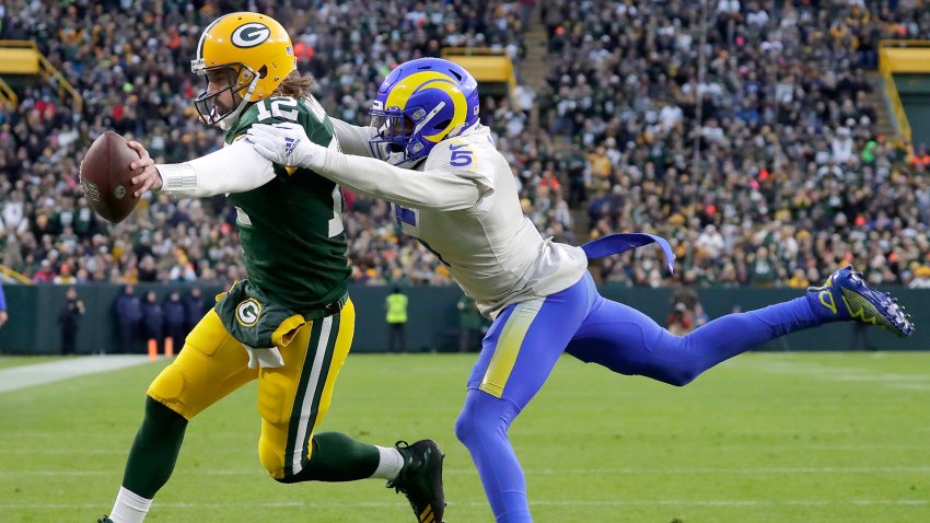 Protester trucked by Rams' Bobby Wagner on Monday Night Football