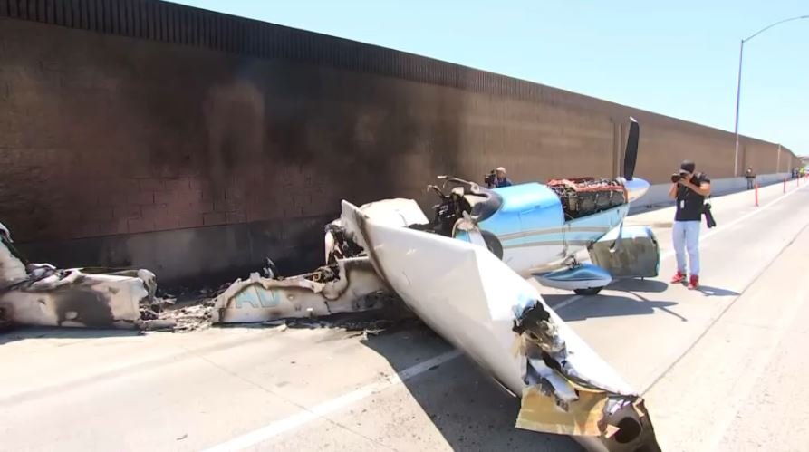 Small Plane Crashes on 91 Freeway in Corona – NBC Bay Area - Vimarsana News