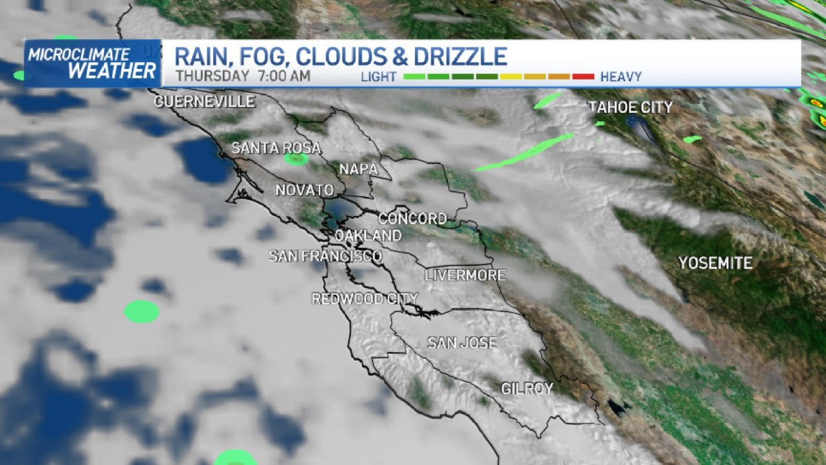 Jeff’s Forecast: AM Fog; Updated Weekend Rain Chances – NBC Bay Area