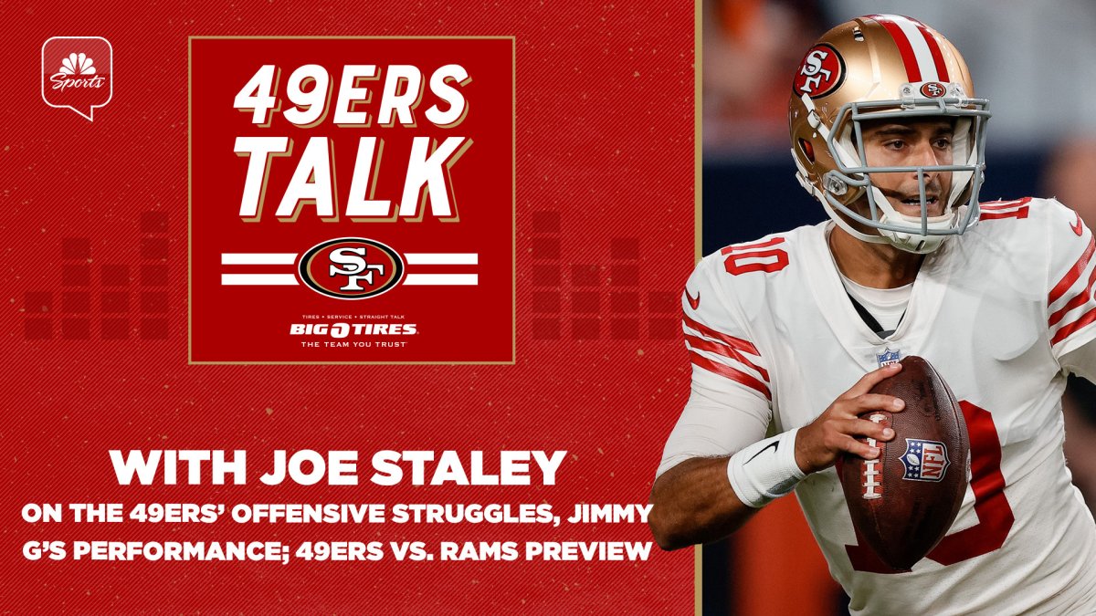 Joe Staley Joins 49ers Talk to Discuss 49ers' Offensive Struggles, Jimmy  Garoppolo's play – NBC Bay Area