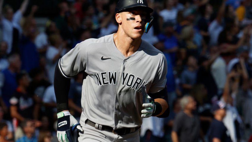 Judge, Stanton homer to bail out Taillon, Yanks top A's 5-3