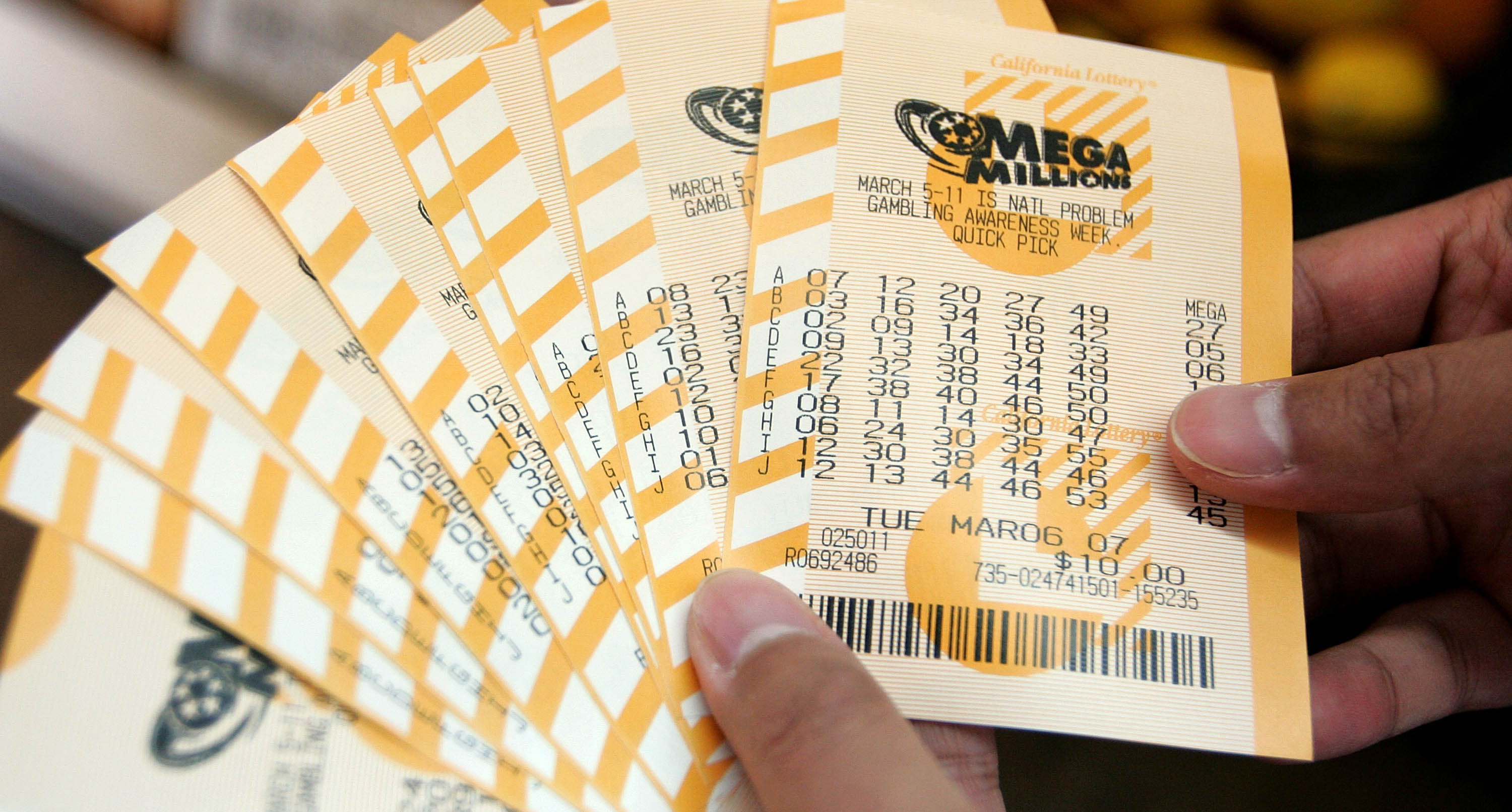 Mega store lotto ticket