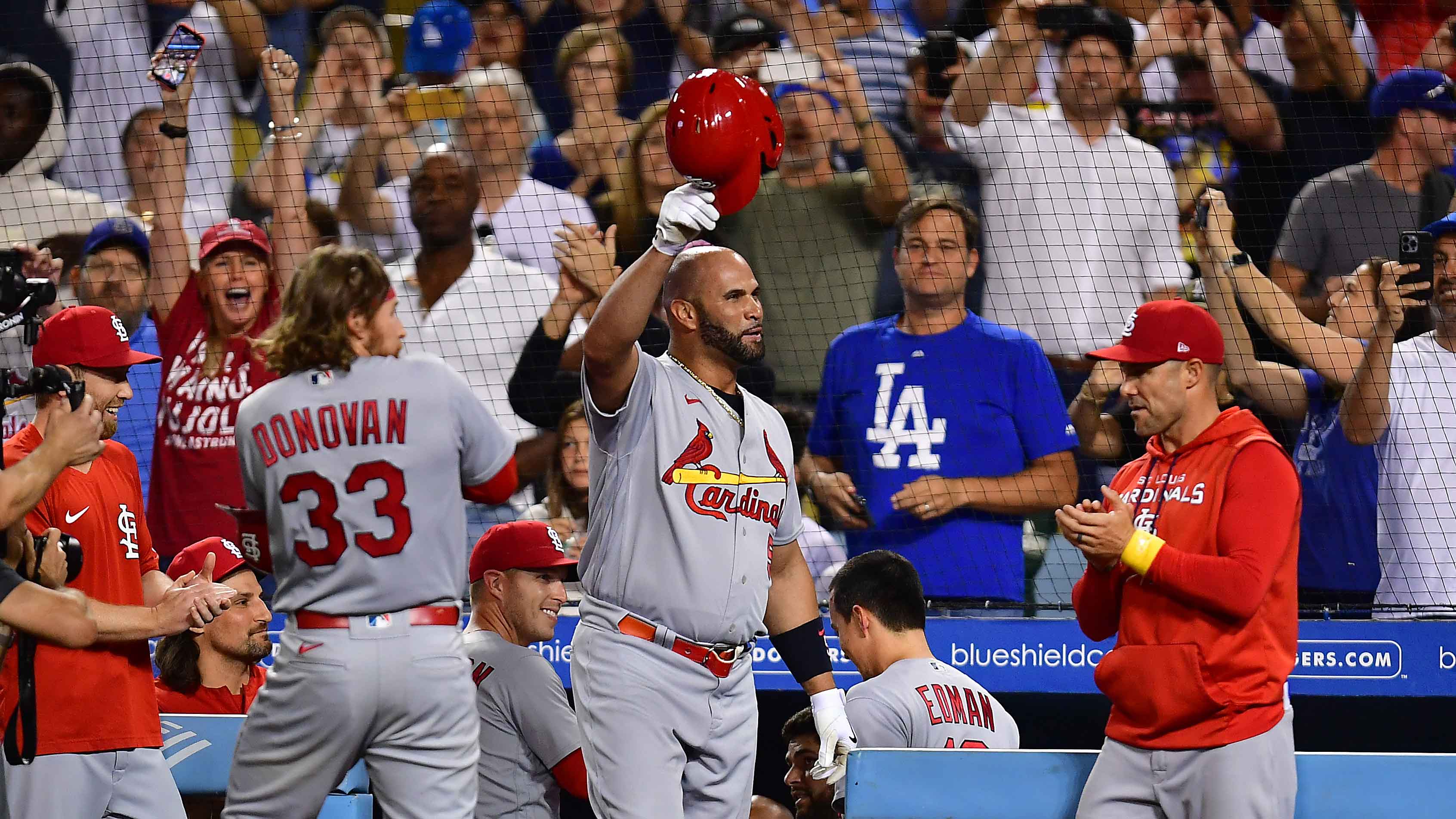Albert Pujols hits his 700th home run, becoming the 4th player in major