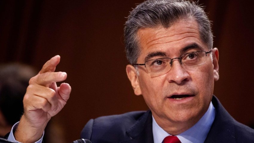 Secretary of Health and Human Services Xavier Becerra testifies before the Senate Health, Education, Labor, and Pensions Committee hearing to discuss reopening schools during the coronavirus disease (COVID-19) at Capitol Hill in Washington, D.C., September 30, 2021.