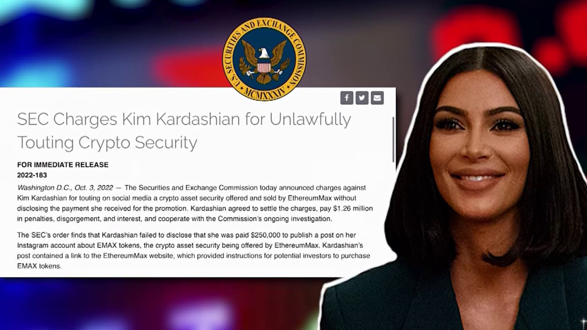 Kim Kardashians Crypto Ad Fine – NBC