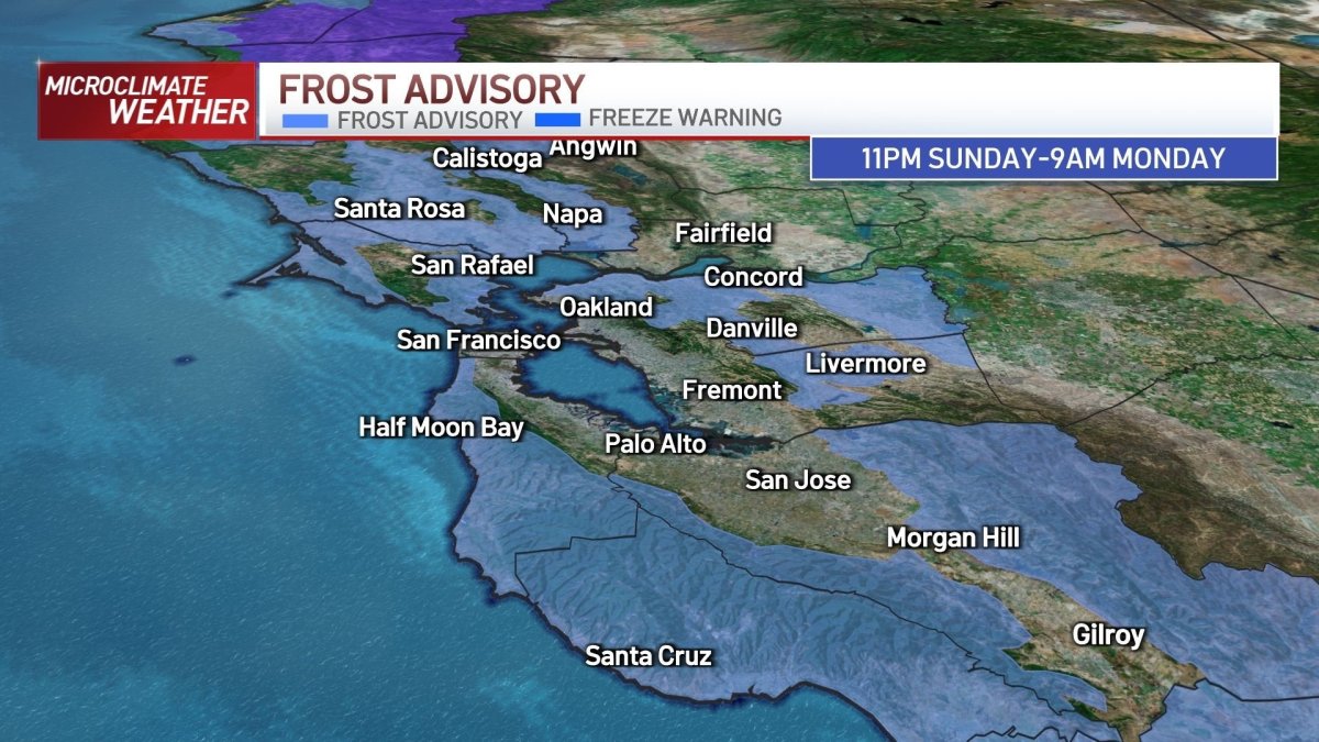 Forecast: Frost Advisory – NBC Bay Area