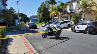 Police investigate a shooting in San Mateo.