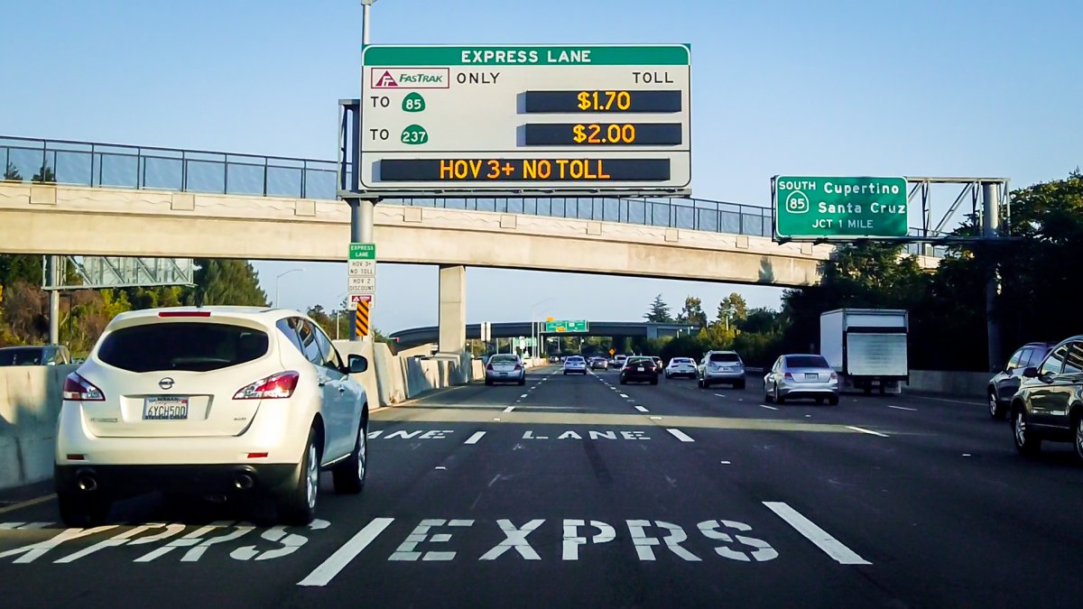 What to Know Toll Express Lanes on Bay Area Freeways NBC Bay Area