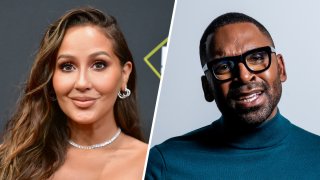 E! News, the nightly entertainment news show, is set to return Nov. 14 with co-hosts Adrienne Bailon-Houghton, left, and Justin Sylvester, right.