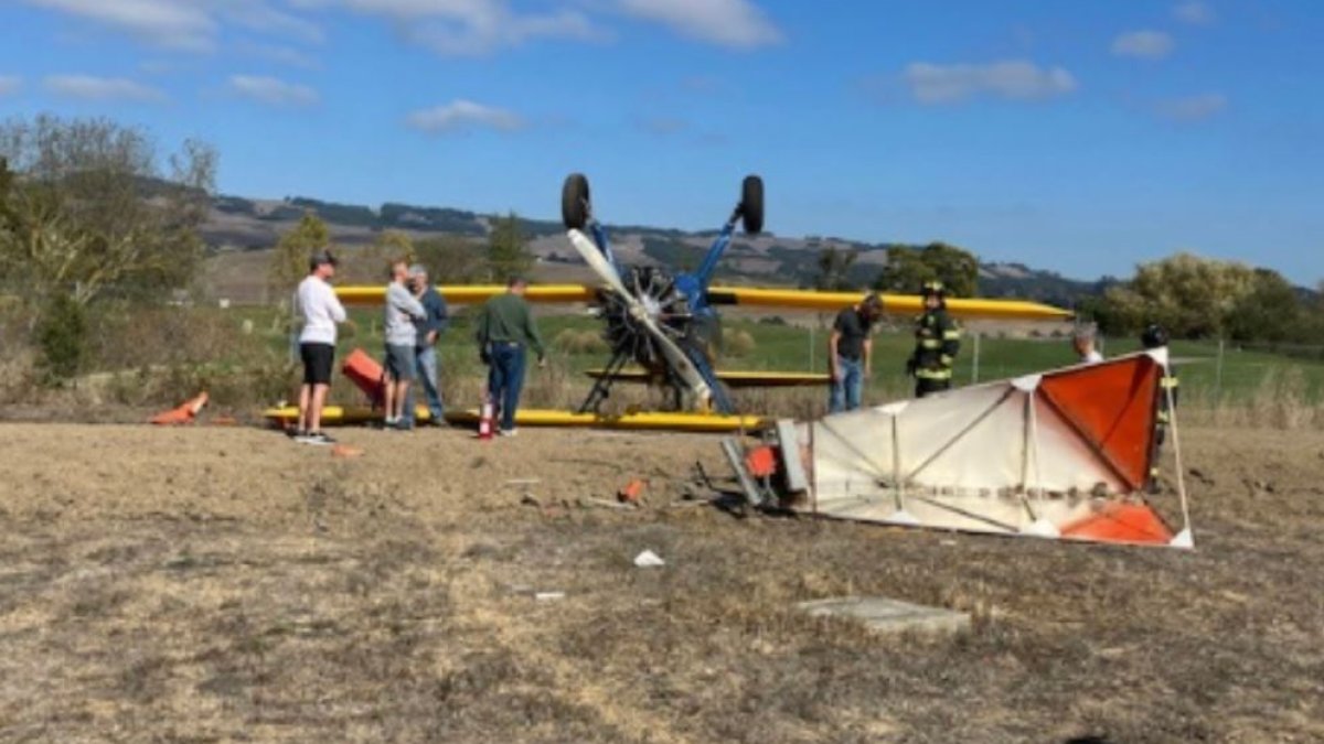No One Injured Following Vintage Biplane Crash at Petaluma Airport