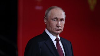 Russian President Vladimir Putin attends a ceremony to mark the 75th anniversary of Federal Medical-Biological Agency, in Moscow, Russia November 9, 2022.