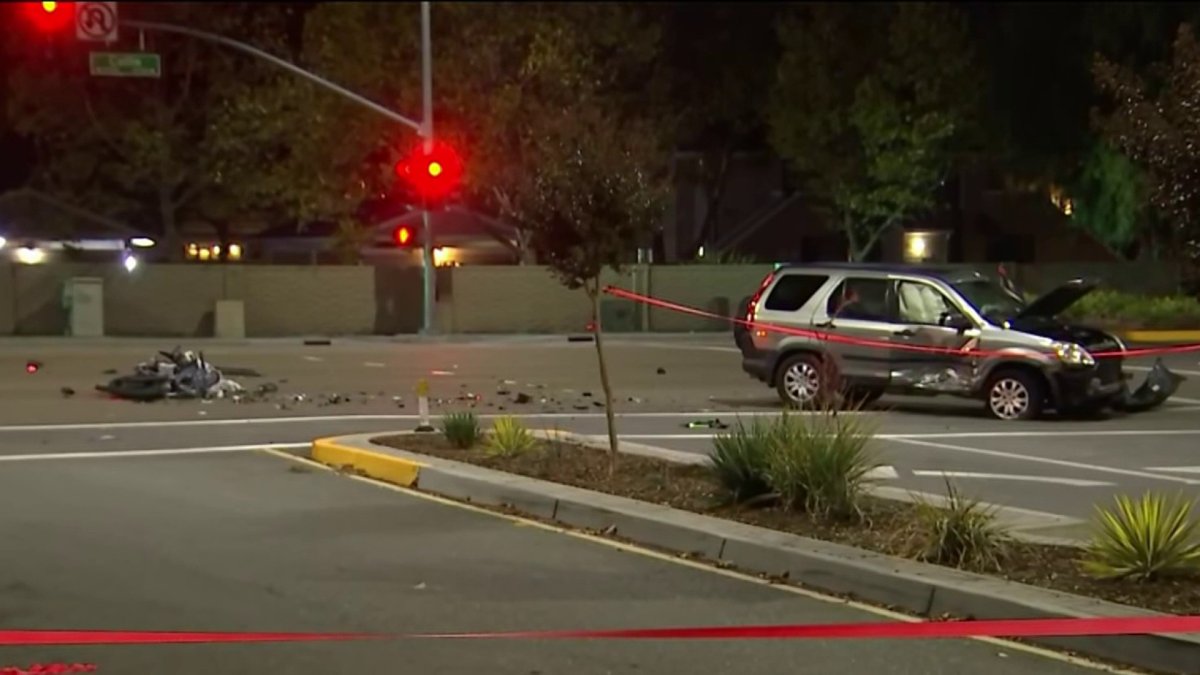 Police Investigate Fatal Crash Involving SUV Motorcycle in San Jose