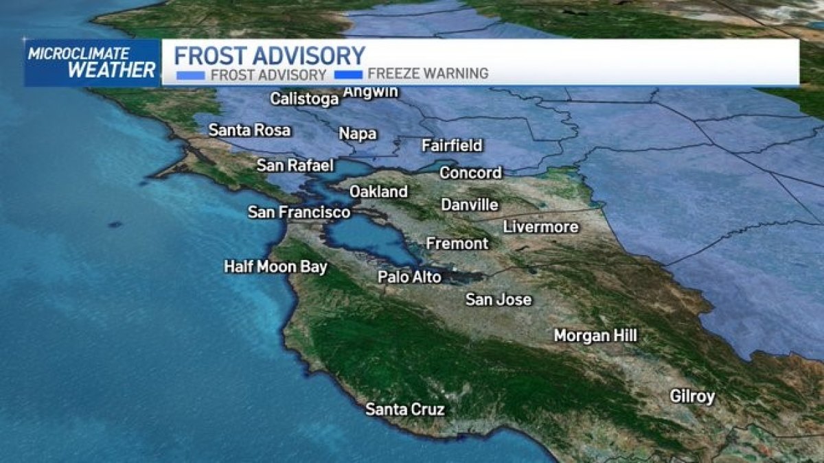Frost Advisory in Effect for Parts of North Bay – NBC Bay Area