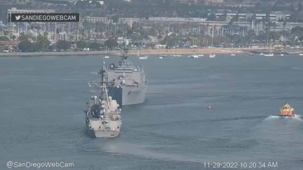 Navy Ships Steer Last Minute to Avoid Head-On Crash in San Diego Bay – NBC Bay Area - Vimarsana News