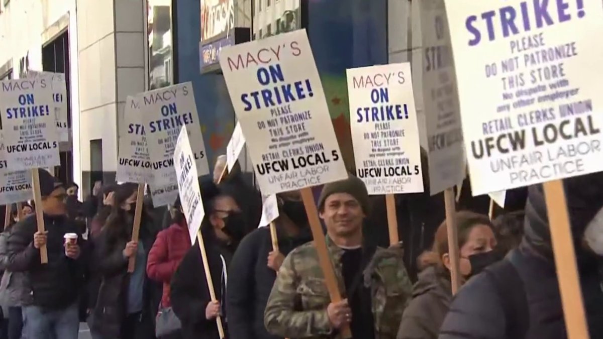 Macy’s Union Square Workers Strike – NBC Bay Area