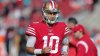 Jimmy Garoppolo Suffers Ankle Injury in 49ers-Dolphins, Carted to Locker Room