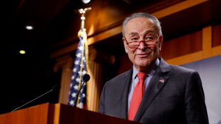 Senate Leader Schumer Discusses Warnock Win In Georgia Run0ff Election