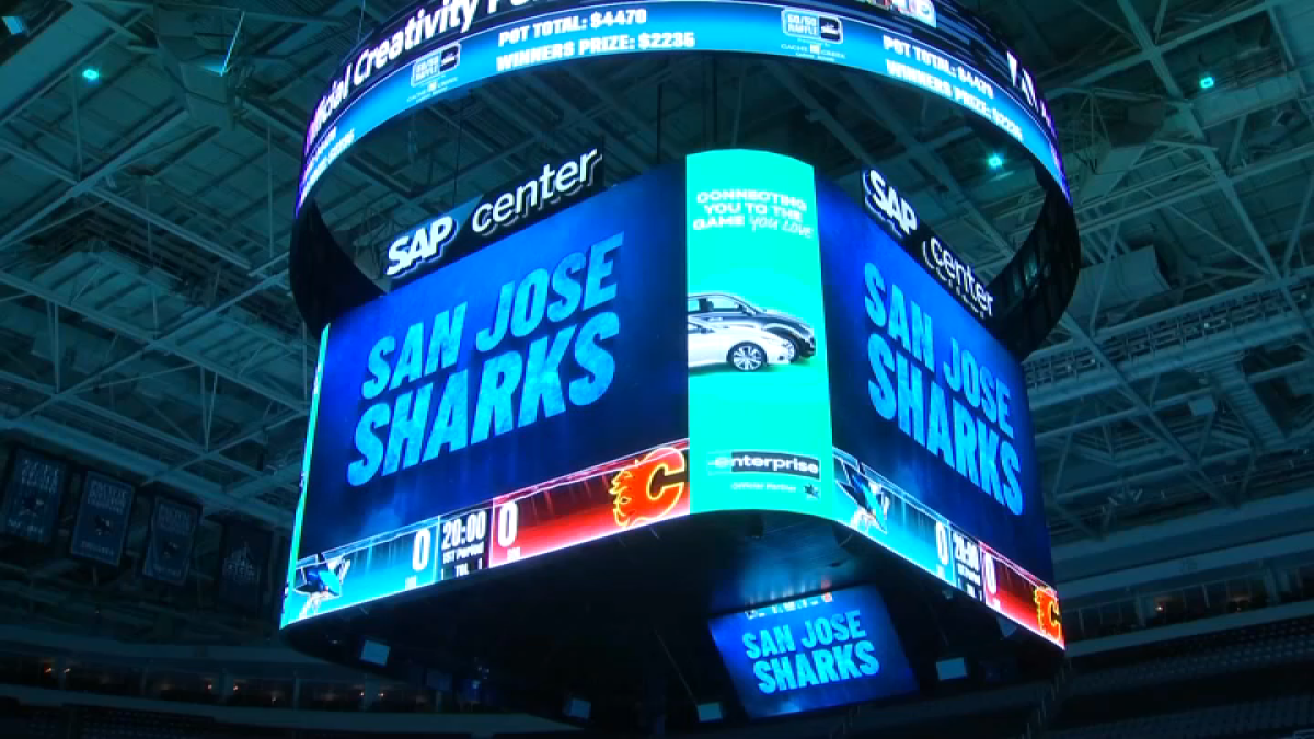 San Jose Sharks Unveil New HighTech Scoreboard NBC Bay Area