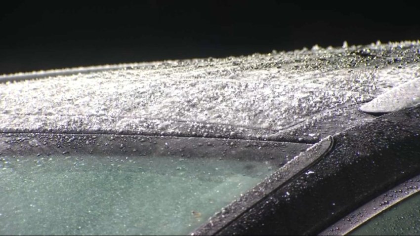 Frost builds up on a car in San Jose early Friday morning. (Dec. 2, 2022)