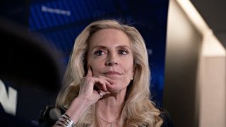 Lael Brainard, vice chair of the US Federal Reserve, listens to a question during an interview in Washington, DC, US, on Monday, Nov. 14, 2022.
