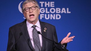 Microsoft founder Bill Gates speaks during the Global Fund Seventh Replenishment Conference in New York on September 21, 2022.
