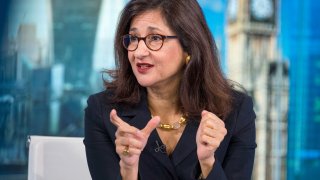 Nemat “Minouche” Shafik, during an interview in London, U.K.