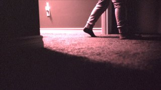 Still shot from the film “Skinamarink”.