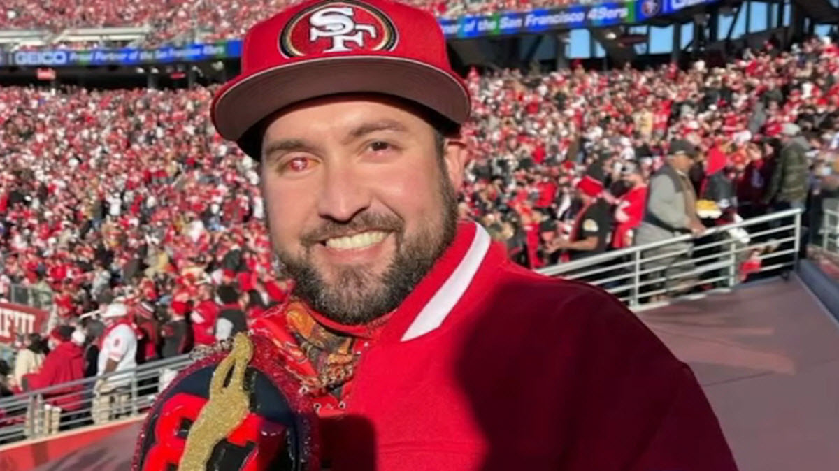 49ers Superfan 'Eye of the Niner' Up for NFL Fan of the Year – NBC Bay Area