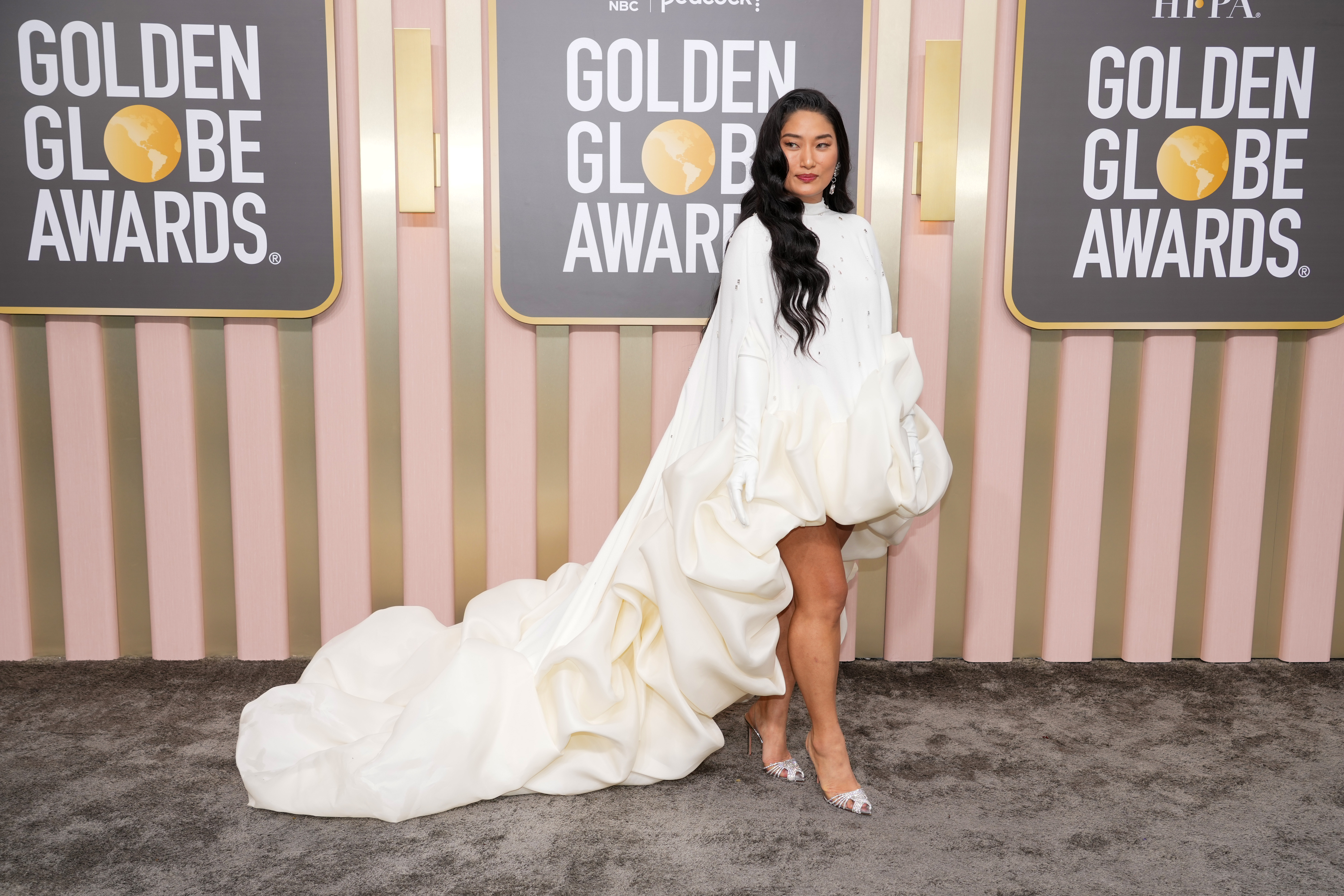 Chloe Flower attends the 80th Annual Golden Globe Awards at The Beverly Hilton on Jan. 10, 2023, in Beverly Hills, California.