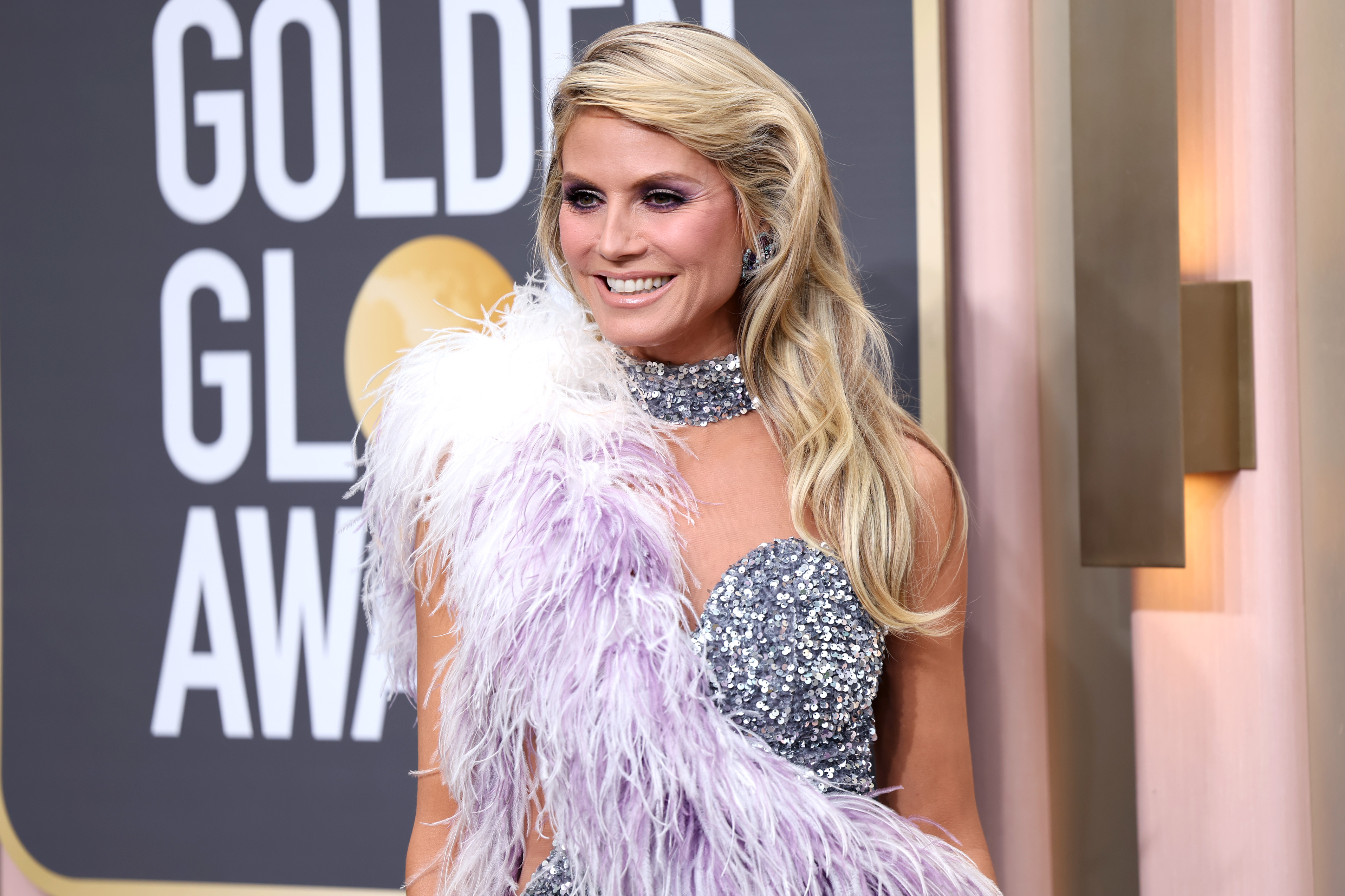 Heidi Klum attends the 80th Annual Golden Globe Awards at The Beverly Hilton on Jan. 10, 2023, in Beverly Hills, California.