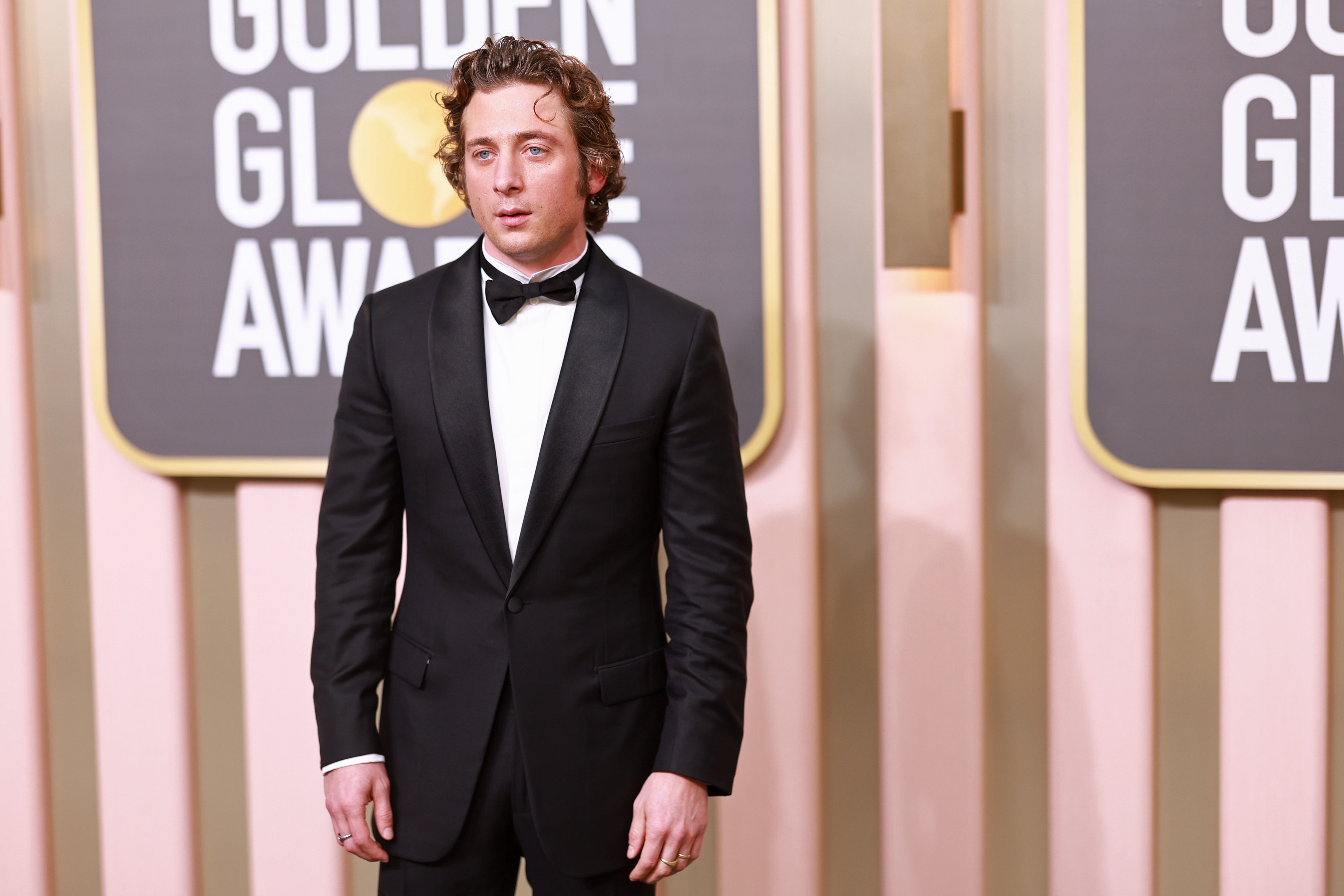 Jeremy Allen White attends the 80th Annual Golden Globe Awards at The Beverly Hilton on Jan. 10, 2023, in Beverly Hills, California.