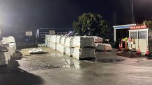 sandbags await pickup San Francisco