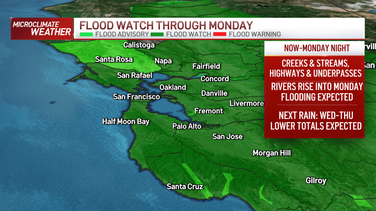 Forecast: Thunderstorms, Rain and Wind Continue – NBC Bay Area