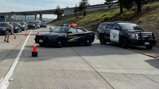An Alameda County Sheriff’s Office deputy was involved in a collision on I-580.
