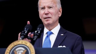 President Joe Biden gives remarks on the status of Covid-19 in the United States in October 2022.