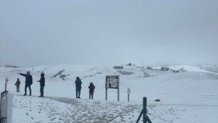 Snow on Sierra Road in San Jose. (Feb. 24, 2023)