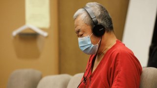 Chunli Zhao appears for a motion hearing at the San Mateo County Hall of Justice on February 10, 2023 in Redwood City, California.