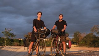Alvari Poikola (left) and Valtteri Heinila (right) in Thailand.