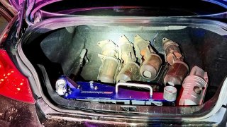 Catalytic converters found following a chase in the South Bay.