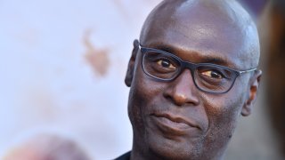 Lance Reddick attends the LA Premiere of Lionsgate's "Angel Has Fallen" at Regency Village Theatre.