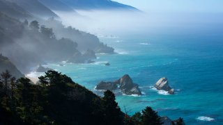 A photo of the Big Sur coastline