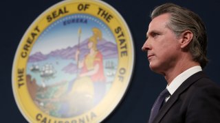 Governor Gavin Newsom is pictured.
