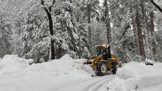 Snow removal in Yosemite National Park.