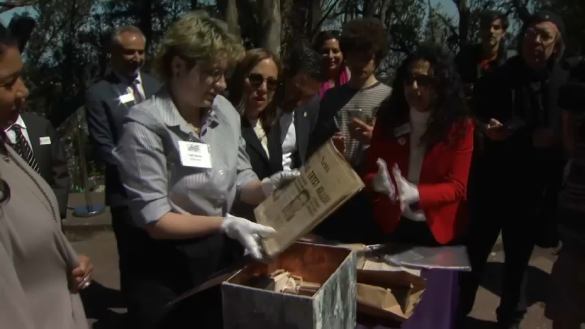 San francisco boy scout troop 88 digs up nearly century old time