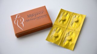 In this 2018 photo, mifepristone and misoprostol pills are provided at a Carafem clinic for medication abortions in Skokie, Illinois.